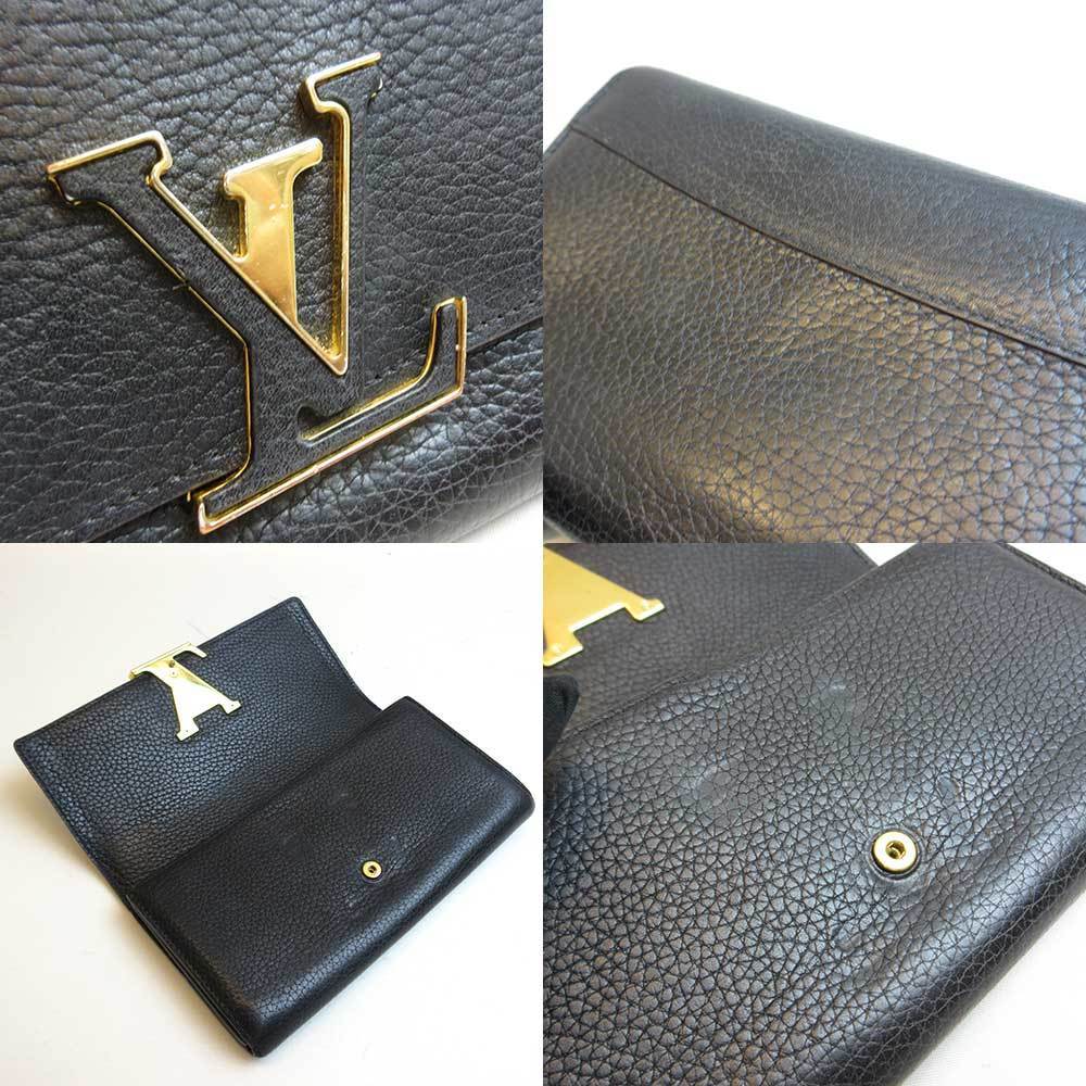 Louis Vuitton Capucines Compact Wallet in Noir Taurillon Leather - SOLD