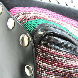 Proenza Schouler Unisex Canvas,Leather Shoulder Bag Black,Green,Pink