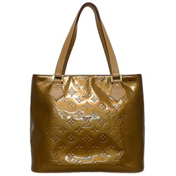 Louis Vuitton Patent Leather Logo Embossed Tote Bag