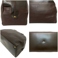 Loewe Boston Bag Brown Anagram Leather LOEWE Ladies