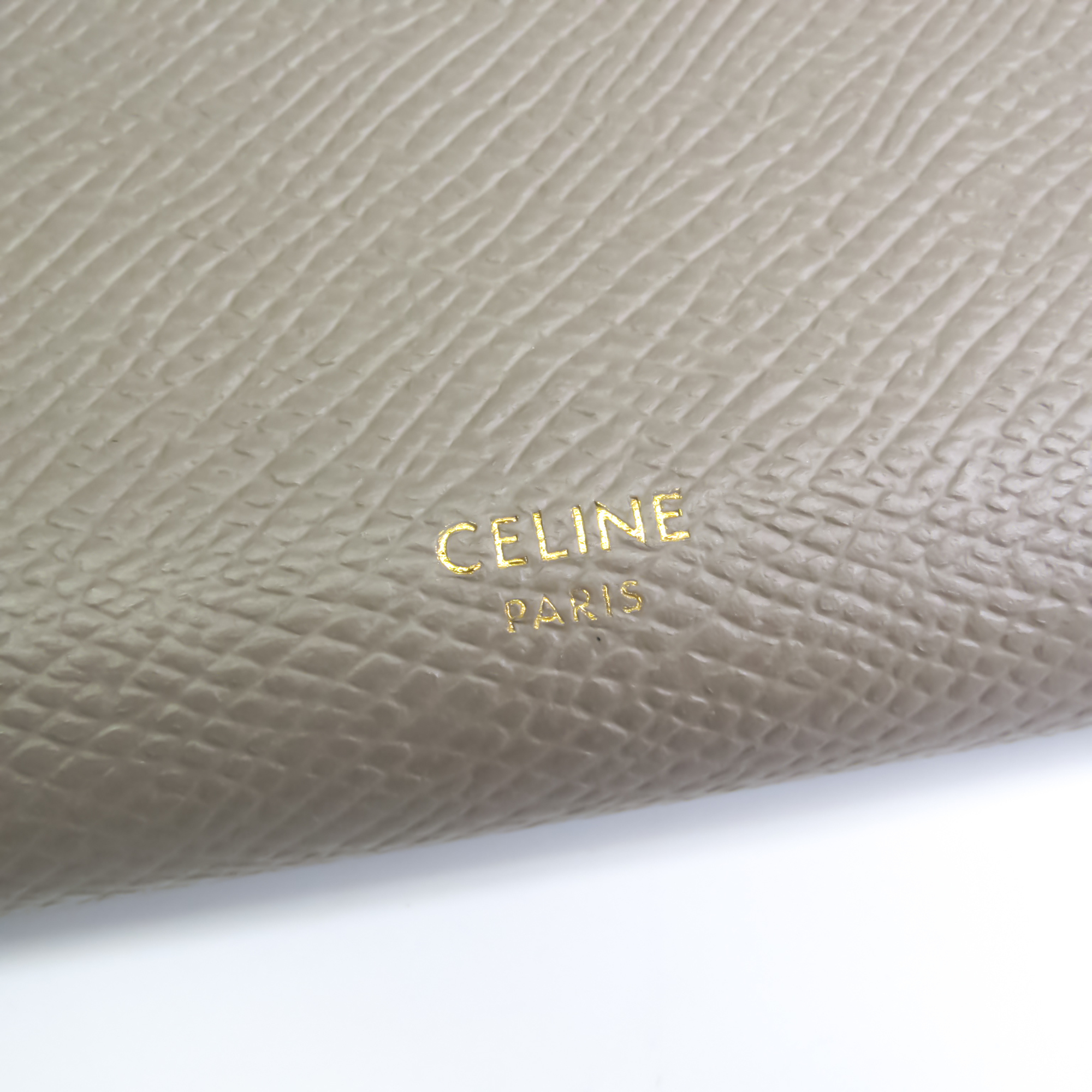 Celine Women's Leather Long Wallet (bi-fold) Gray