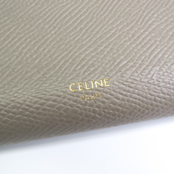 Celine Women's Leather Long Wallet (bi-fold) Gray