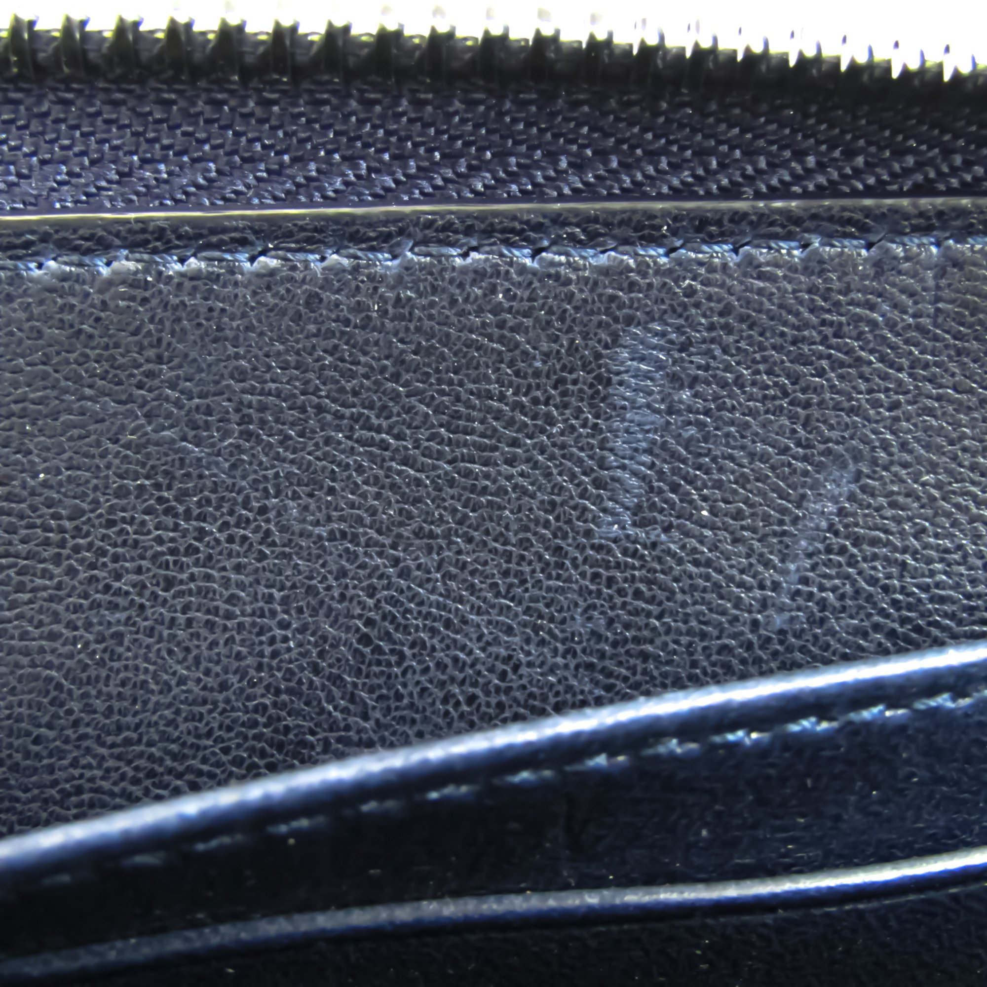 Jimmy Choo CARNABY BLS J000049385001 Unisex Leather Studded Long Wallet (bi-fold) Navy