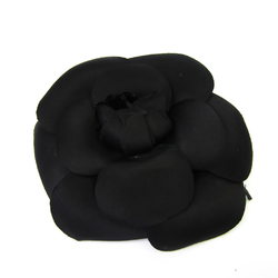 Chanel Camellia Textile Corsage Black