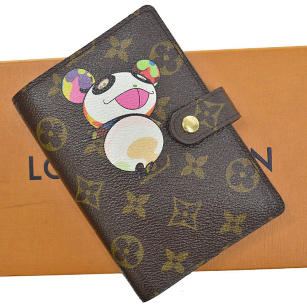 Louis Vuitton Notebook Cover Monogram Panda Agenda PM Brown Canvas Ladies  R20011