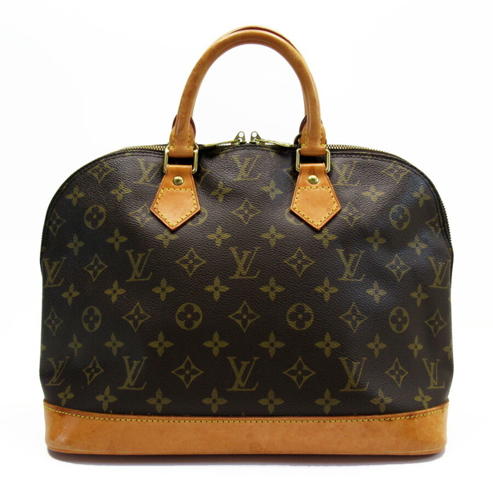 Louis Vuitton Alma Top Handle Bag Brown Canvas