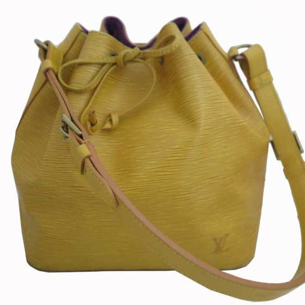 Louis Vuitton Petit Noe Yellow EPI Leather Shoulder Bag
