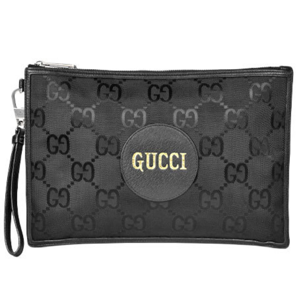 Gucci GUCCI Off the Grid Clutch Bag Black GG Nylon Second Pouch 625598 |  eLADY Globazone