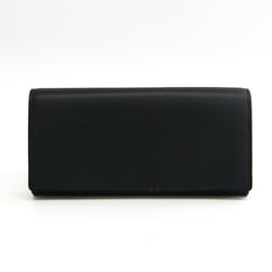 Valextra V9L18 028 Women's Leather Long Wallet (bi-fold) Dark Navy
