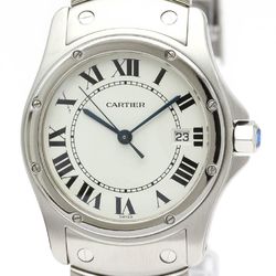 Cartier Santos Cougar Quartz Stainless Steel Unisex Dress Watch W20027K1