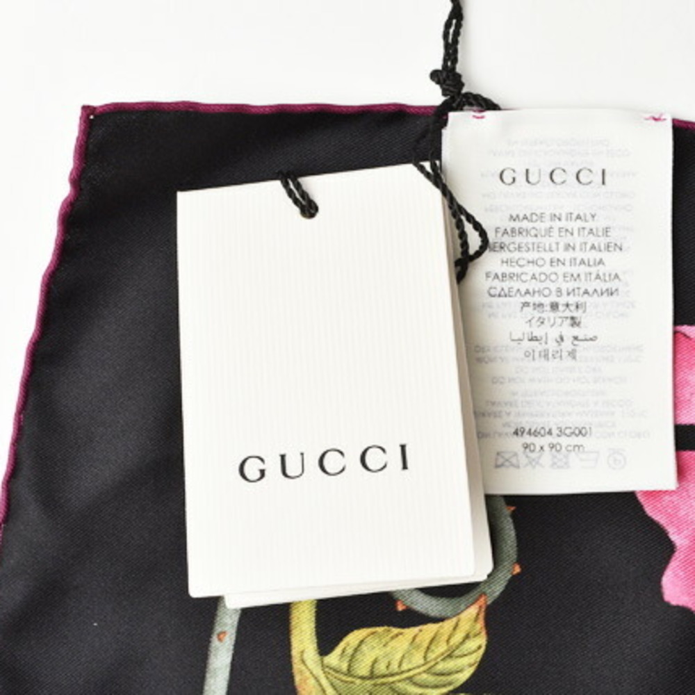 Gucci Embroidered Ace Black Silk ref.497009 - Joli Closet