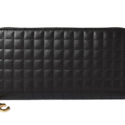 Celine Wallet CELINE Long Wallet/Large Zipped 10B553BFL Quilted Black