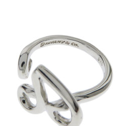 Tiffany Initial V Ring Silver Ladies TIFFANY&Co.