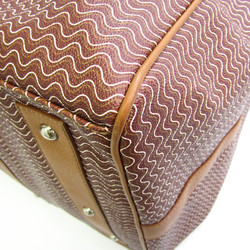 Zanellato Unisex PVC,Leather Boston Bag Brown
