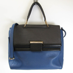 Furla Women's Leather Handbag,Shoulder Bag Black,Dark Blue