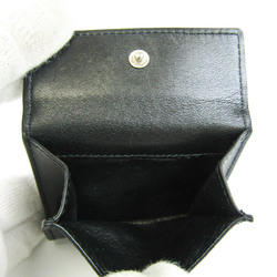 Gucci 030 1502 1598 Unisex Leather Wallet (tri-fold) Black