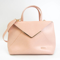 Furla Keris Women's Leather Handbag,Shoulder Bag Pink,Pink Beige