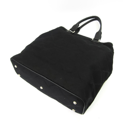 Longchamp 1839500001 Women's Canvas Tote Bag Black