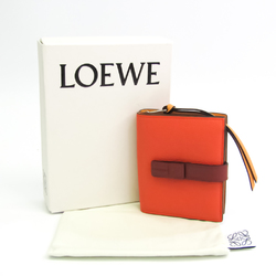 Loewe C660Z41X01 Women's Leather Wallet (bi-fold) Orange