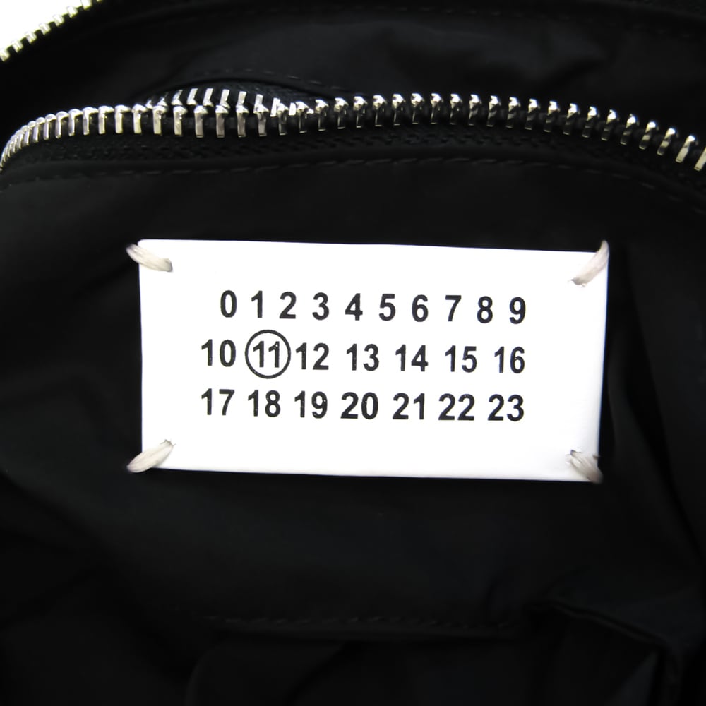 Maison Margiela S55WB0010 Unisex Canvas Sling Bag Black,White