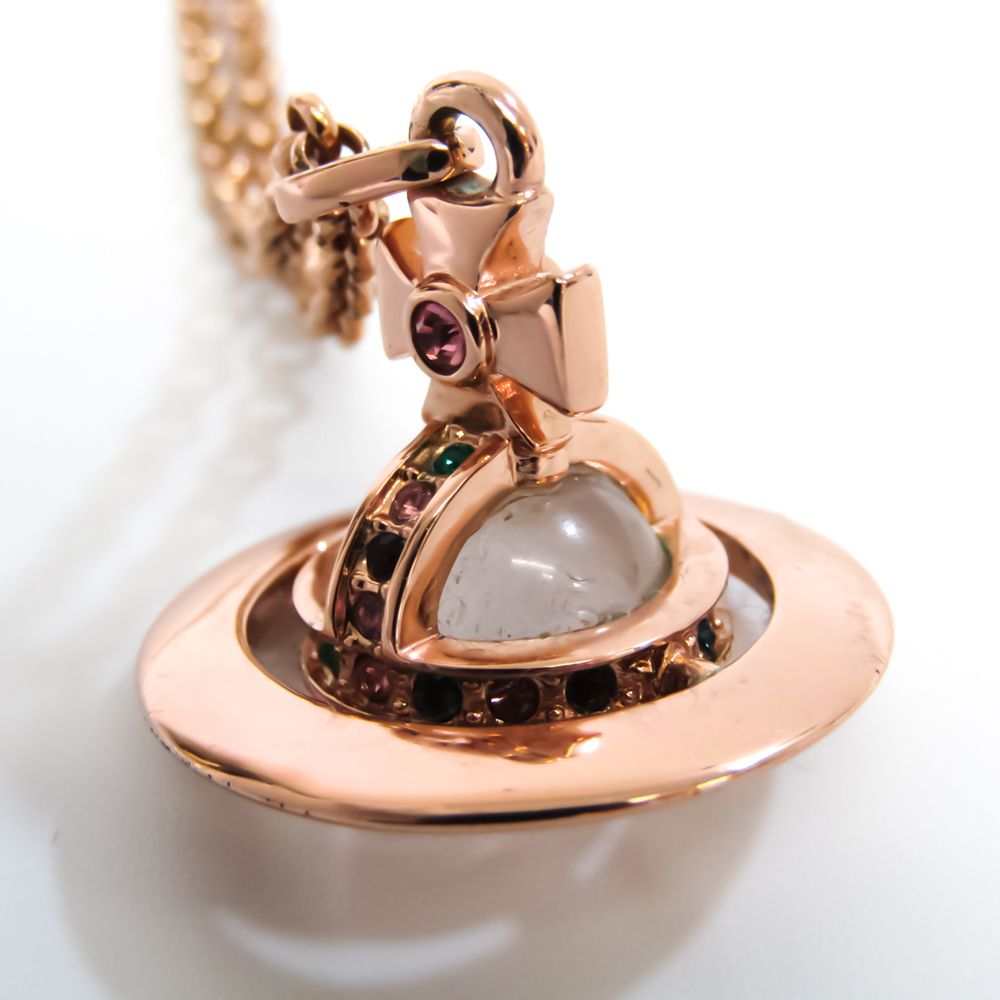 Vivienne Westwood Orb Metal Women's Necklace (Pink Gold)
