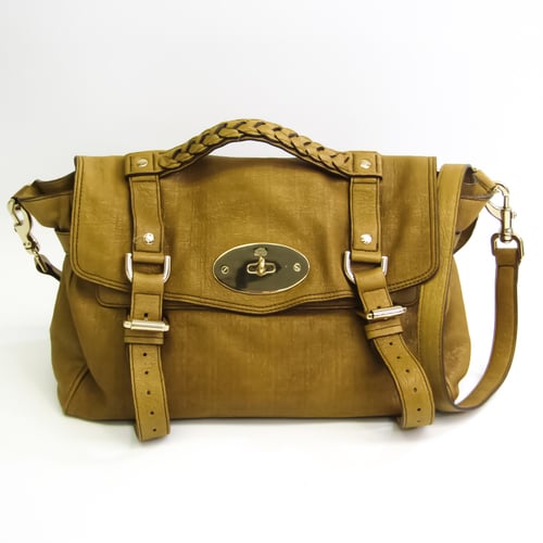 Mulberry Alexa Standard Women's Leather Handbag,Shoulder Bag Light Brown