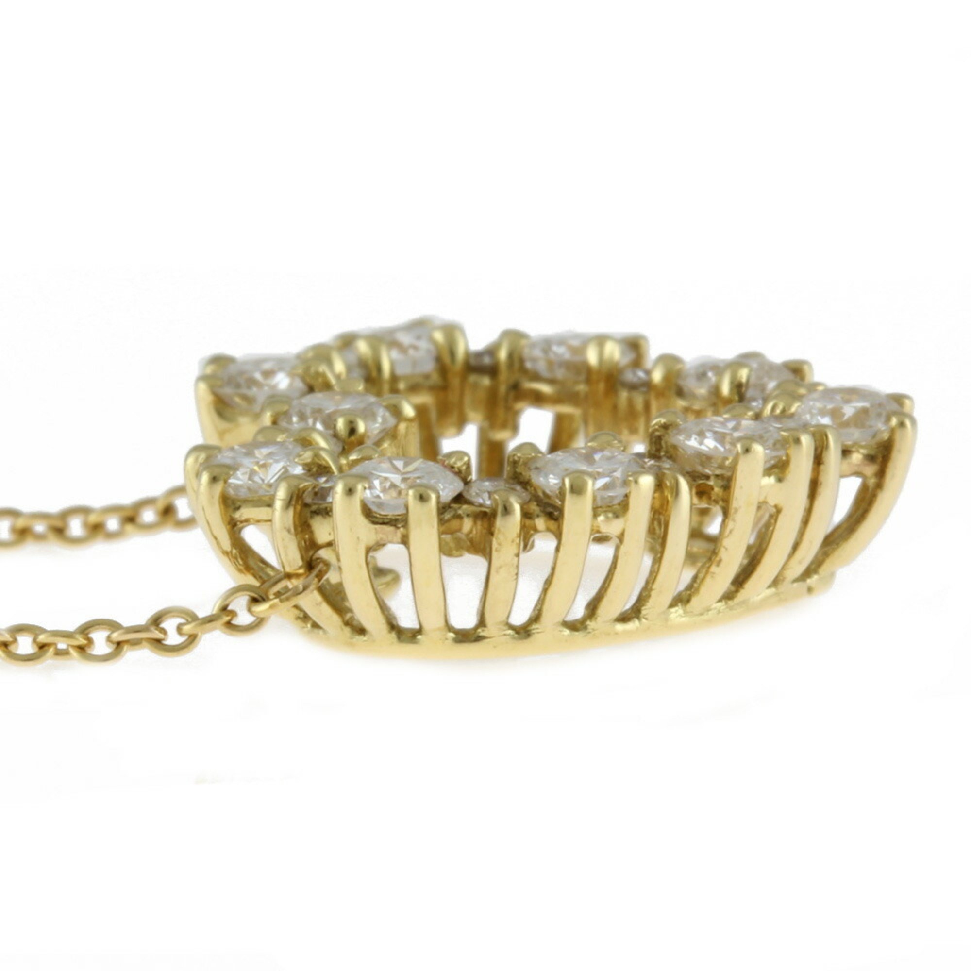 Valente Tiffany TIFFANY&Co. Necklace 18K K18 Gold Diamond Women's