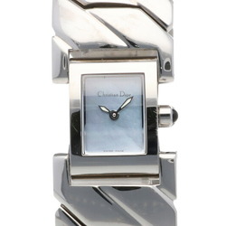 Christian Dior Art Deco Watch Stainless Steel D72-100 Ladies