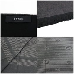 Gucci Wool Stole Large Size Dark Brown GUCCI | Women's Men's