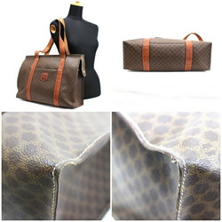 Celine Tote Bag Shoulder PVC x Leather Dark Brown Macadam Pattern CELINE Women's Men's Accepted Old