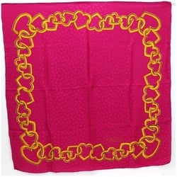 Tiffany silk scarf muffler stole pink TIFFANY ladies T heart chain