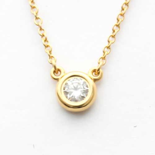 Tiffany Diamonds By The Yard Pink Gold (18K) Diamond Men,Women Fashion Pendant Necklace (Pink Gold)