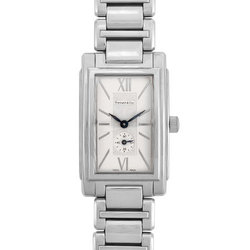 Tiffany & Co Grand SS men's quartz watch silver dial Z0030.13.10A21A00A