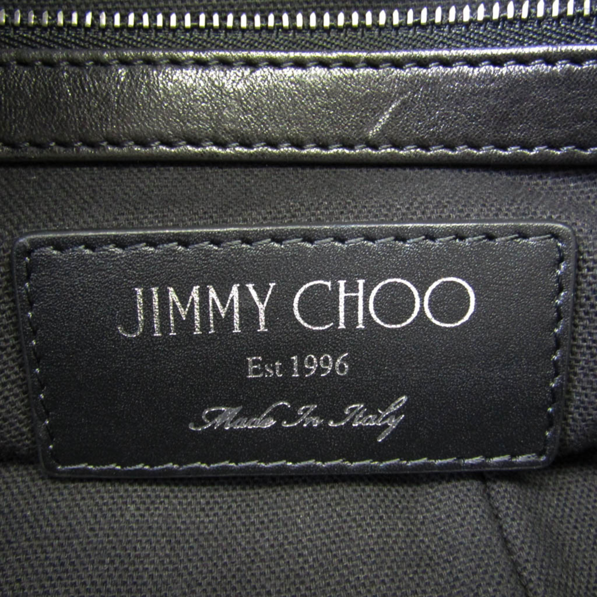 Jimmy Choo MARLON Men's Nylon Canvas Backpack Black,Gray