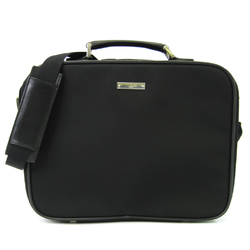 Gucci 019 0423 204624 Men's Nylon,Leather Document Case,Laptop Bag Black