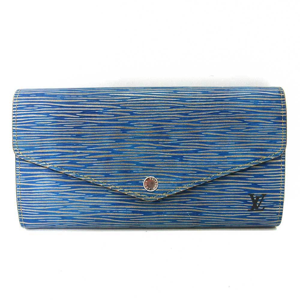 Louis Vuitton, Bags, Louis Vuitton Blue Epi Leather Trifold Wallet
