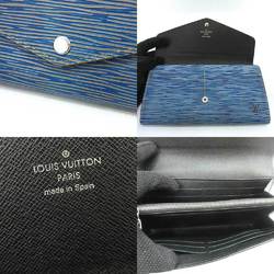Louis Vuitton Wallet Portefeuille Sarah Blue Long Bifold Women's