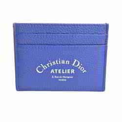 Christian Dior Atelier Leather Card Case Pass Navy