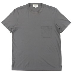 Hermes Pocket Short Sleeve T-shirt Men's Gray S 14SS Cut and Sewn