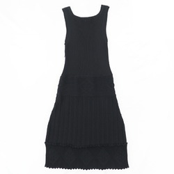 Chanel 07P Sleeveless Knit Dress Ladies Black 40 Cocomark | eLADY Globazone