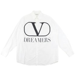 Valentino V Print Dreamers Long Sleeve Shirt Men's White 40