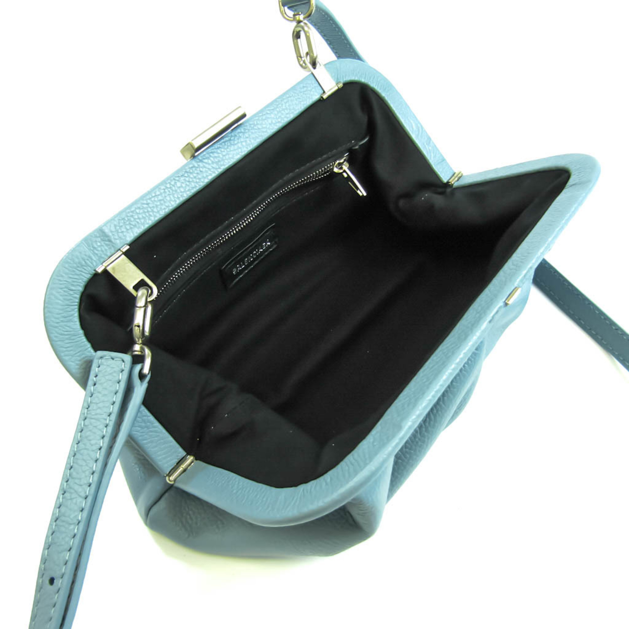 Balenciaga Japan Exclusive 618895 Women's Leather Shoulder Bag Light Blue