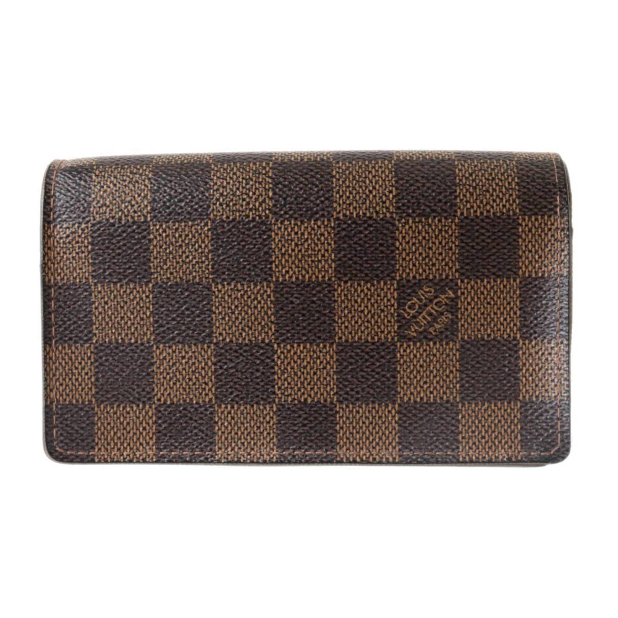 LOUIS VUITTON/Louis Vuitton Portefeuille Tresor bi-fold wallet Damier Ebene N61736 CA0036