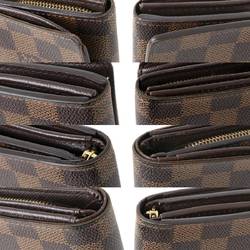 LOUIS VUITTON/Louis Vuitton Portefeuille Tresor bi-fold wallet Damier Ebene N61736 CA0036