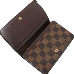 LOUIS VUITTON/Louis Vuitton Portefeuille Tresor bi-fold wallet Damier Ebene N61736 CA0036