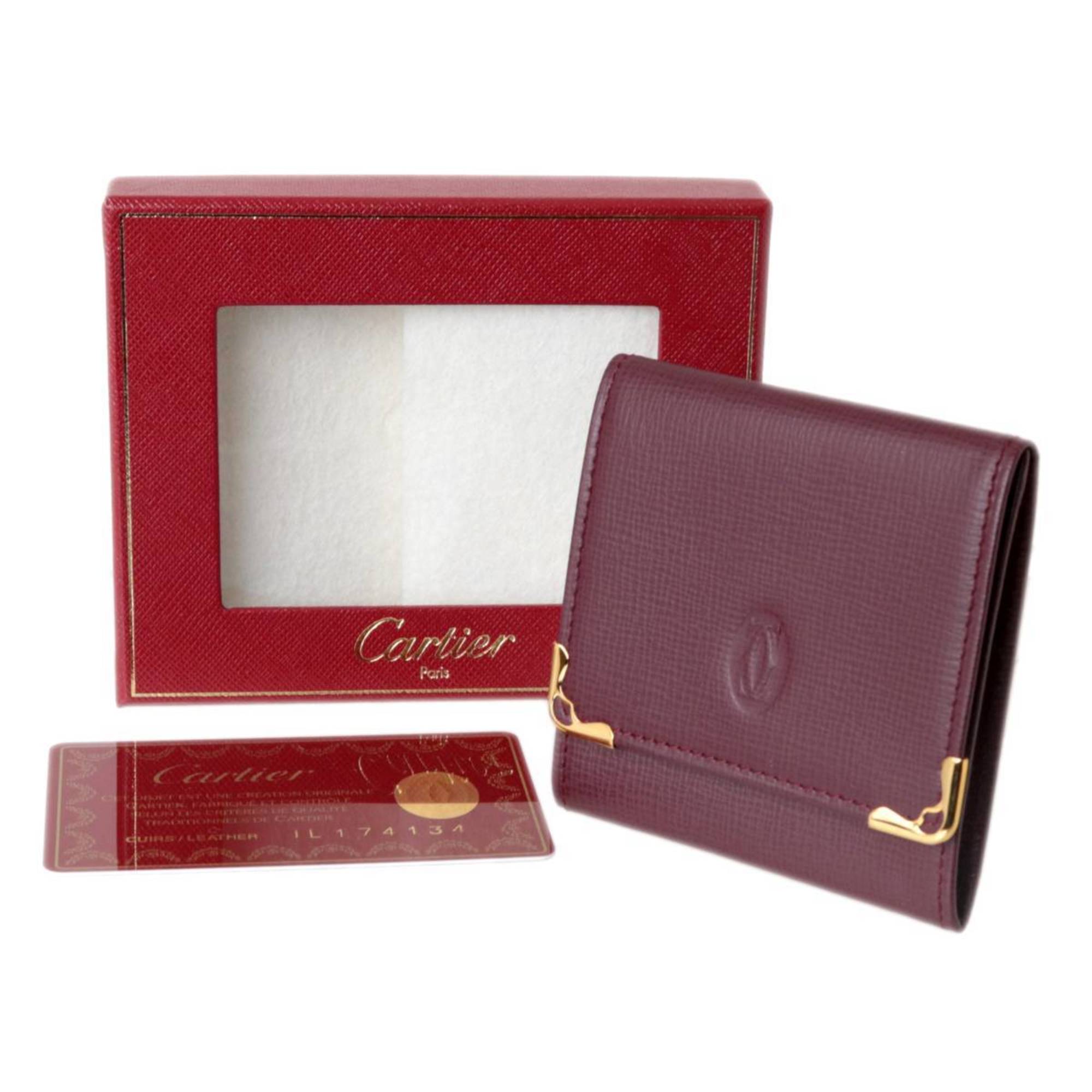 Cartier Mustline Coin Case Guarantee Card eLADY Globazone