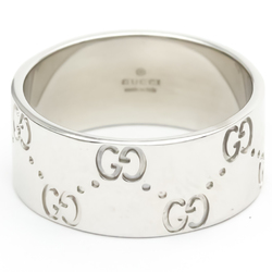 Gucci Icon Wide Ring White Gold (18K) Fashion No Stone Band Ring