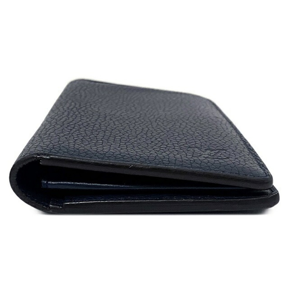 Louis Vuitton Mens Taurillon Black Leather Wallet