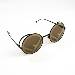 Fendi Unisex Round Sunglasses Black RAMA FF0343 S