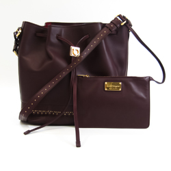Salvatore Ferragamo SANSY AU21F372 Women's Leather Shoulder Bag Bordeaux